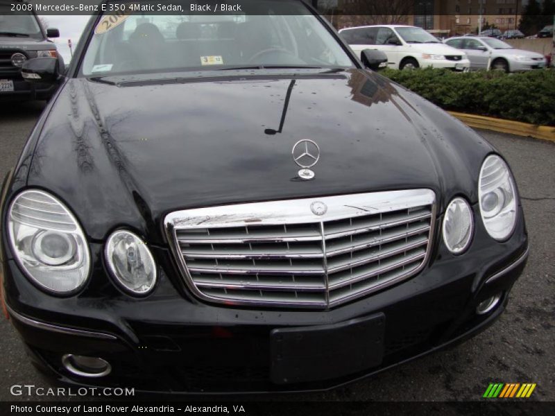 Black / Black 2008 Mercedes-Benz E 350 4Matic Sedan