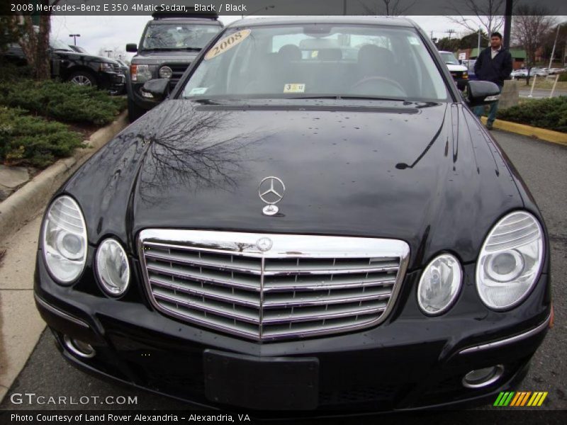 Black / Black 2008 Mercedes-Benz E 350 4Matic Sedan