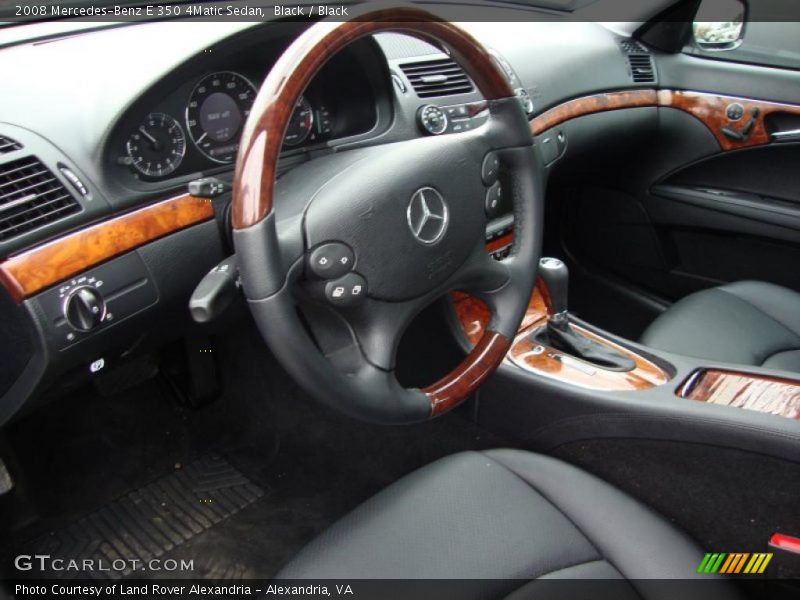 Black / Black 2008 Mercedes-Benz E 350 4Matic Sedan