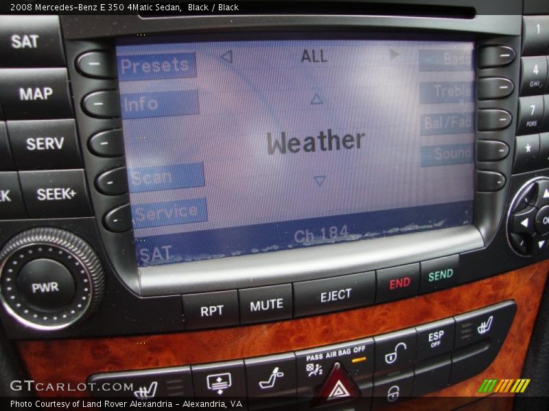 Black / Black 2008 Mercedes-Benz E 350 4Matic Sedan