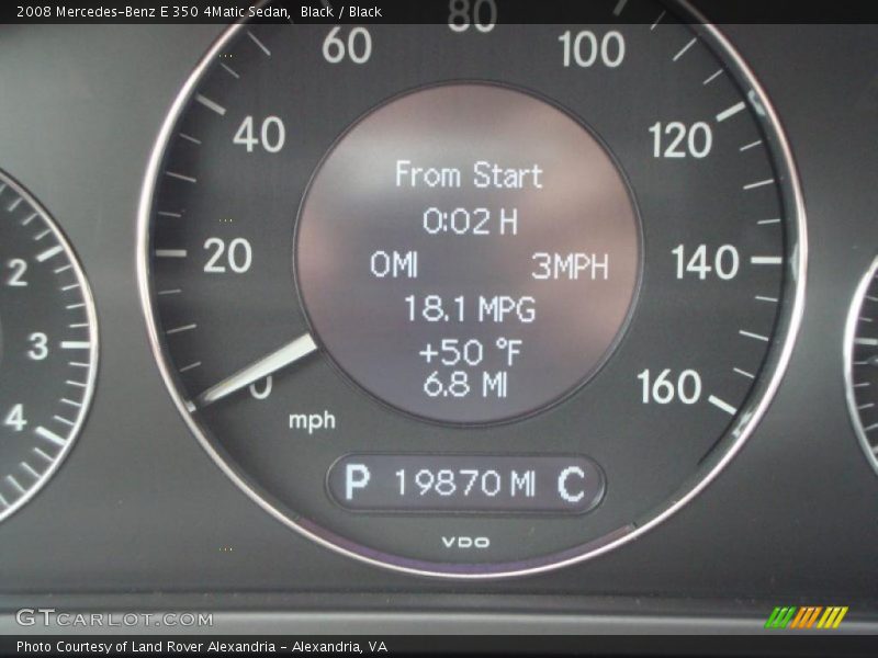 Black / Black 2008 Mercedes-Benz E 350 4Matic Sedan