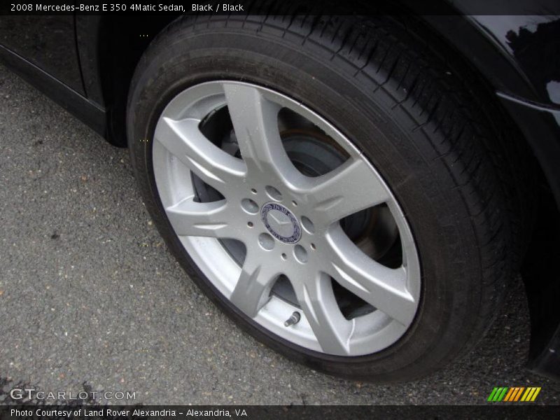 Black / Black 2008 Mercedes-Benz E 350 4Matic Sedan