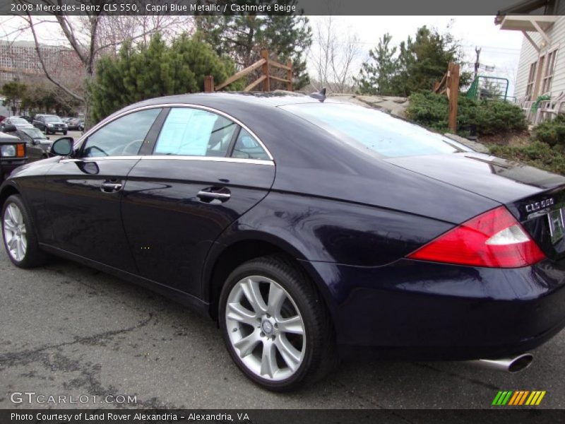 Capri Blue Metallic / Cashmere Beige 2008 Mercedes-Benz CLS 550