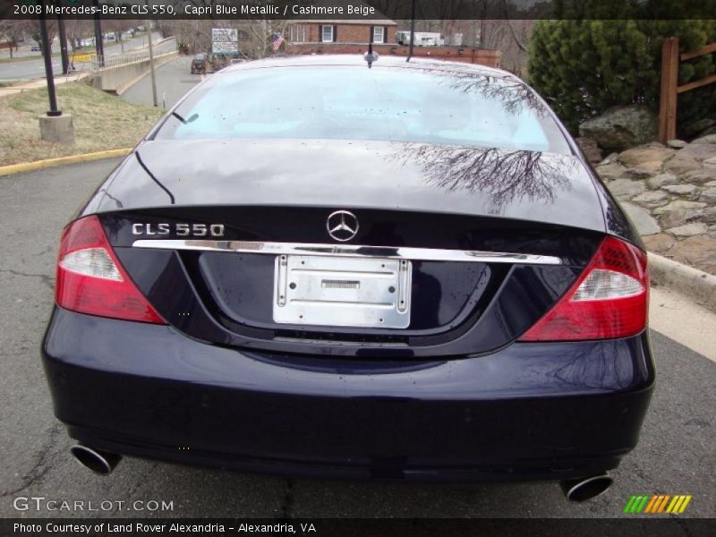 Capri Blue Metallic / Cashmere Beige 2008 Mercedes-Benz CLS 550