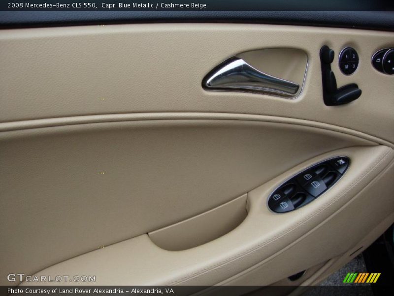 Capri Blue Metallic / Cashmere Beige 2008 Mercedes-Benz CLS 550