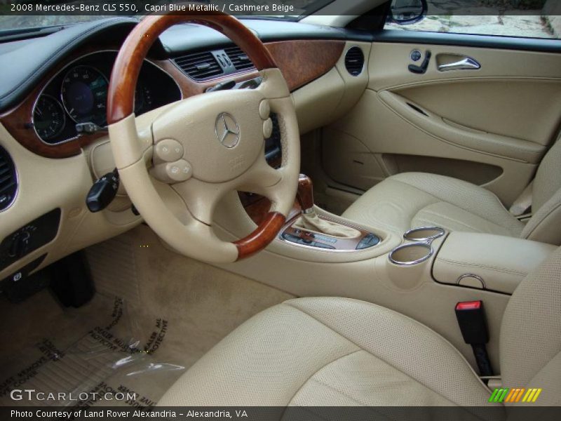Capri Blue Metallic / Cashmere Beige 2008 Mercedes-Benz CLS 550