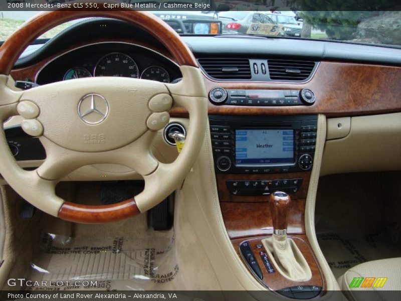 Capri Blue Metallic / Cashmere Beige 2008 Mercedes-Benz CLS 550
