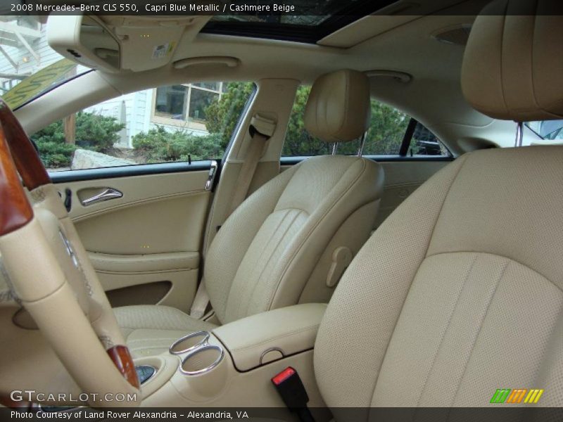 Capri Blue Metallic / Cashmere Beige 2008 Mercedes-Benz CLS 550