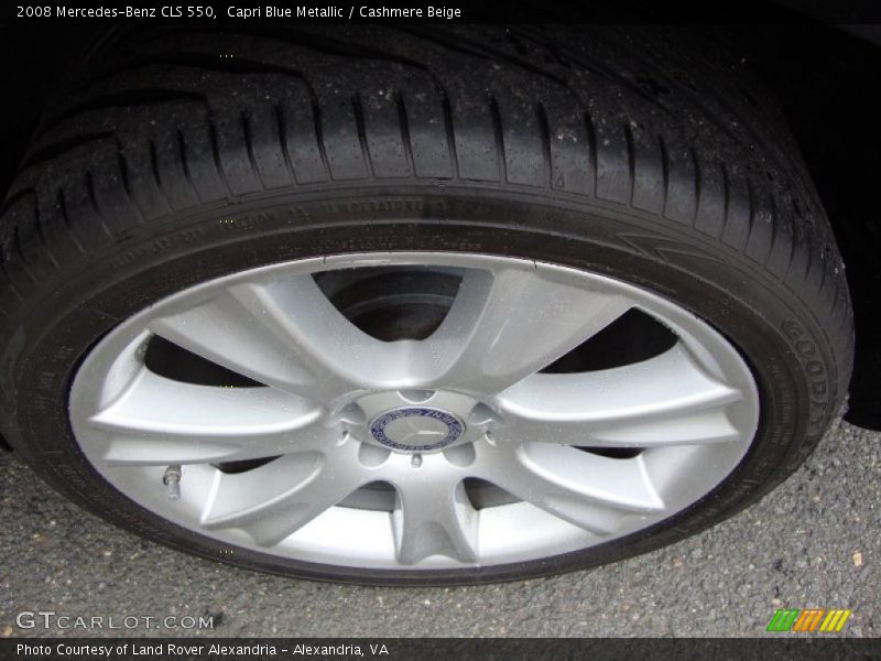 Capri Blue Metallic / Cashmere Beige 2008 Mercedes-Benz CLS 550