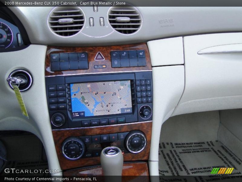 Capri Blue Metallic / Stone 2008 Mercedes-Benz CLK 350 Cabriolet