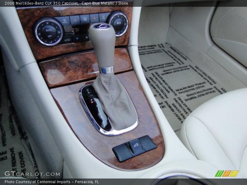 Capri Blue Metallic / Stone 2008 Mercedes-Benz CLK 350 Cabriolet