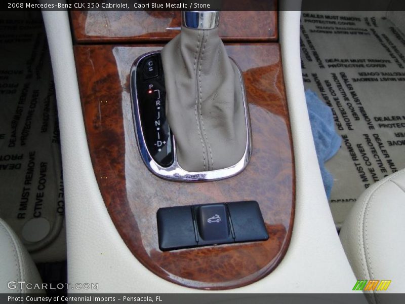 Capri Blue Metallic / Stone 2008 Mercedes-Benz CLK 350 Cabriolet