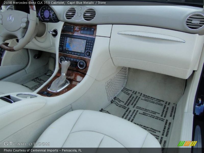 Capri Blue Metallic / Stone 2008 Mercedes-Benz CLK 350 Cabriolet