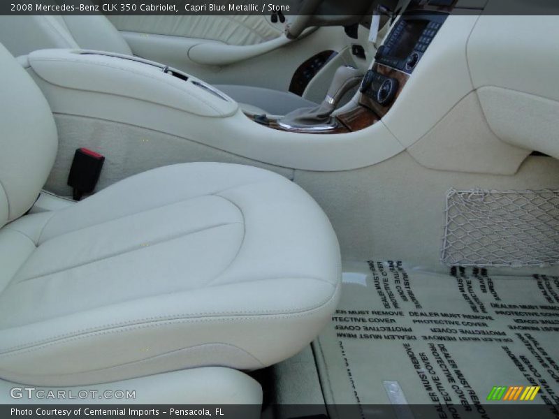 Capri Blue Metallic / Stone 2008 Mercedes-Benz CLK 350 Cabriolet