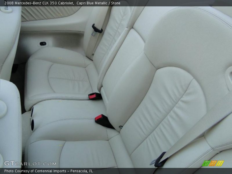 Capri Blue Metallic / Stone 2008 Mercedes-Benz CLK 350 Cabriolet
