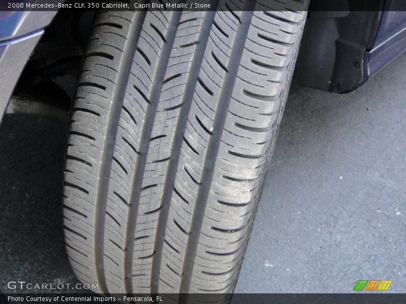 Capri Blue Metallic / Stone 2008 Mercedes-Benz CLK 350 Cabriolet