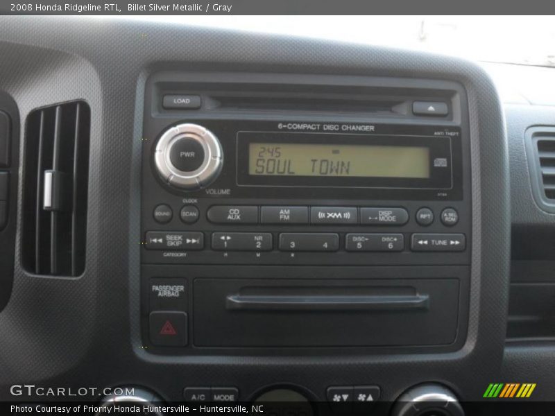 Billet Silver Metallic / Gray 2008 Honda Ridgeline RTL