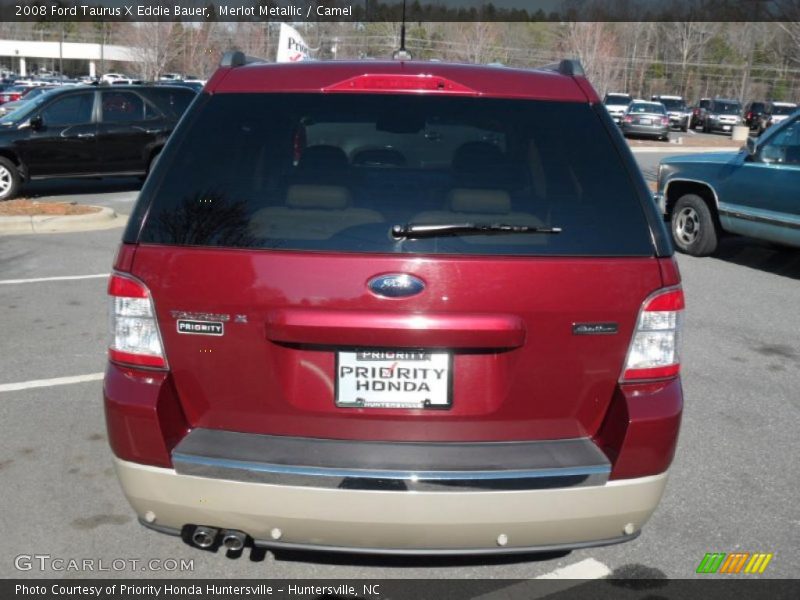 Merlot Metallic / Camel 2008 Ford Taurus X Eddie Bauer