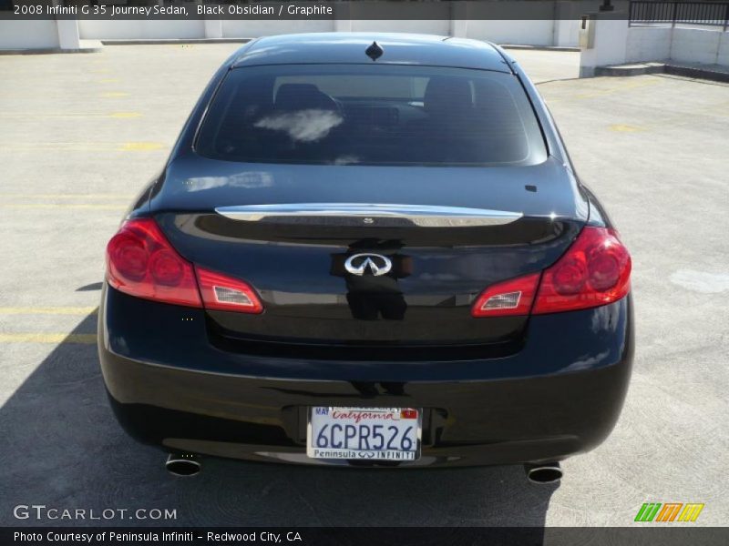 Black Obsidian / Graphite 2008 Infiniti G 35 Journey Sedan