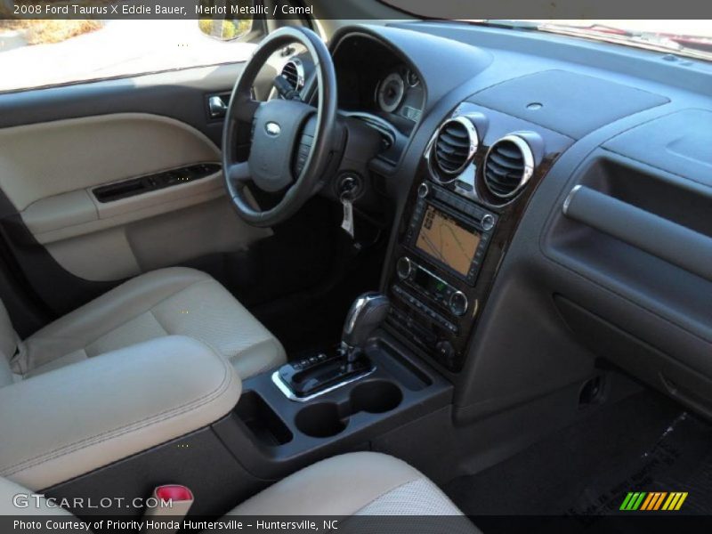 Merlot Metallic / Camel 2008 Ford Taurus X Eddie Bauer