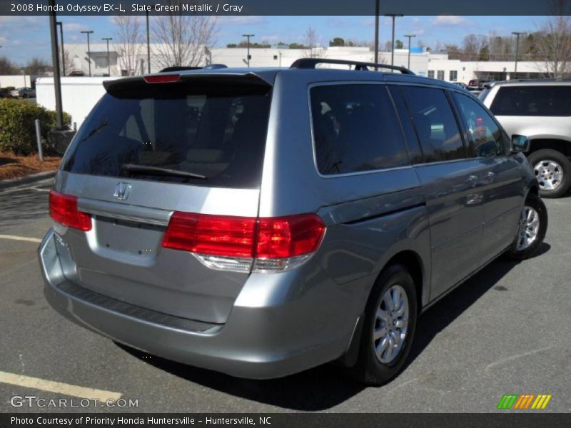 Slate Green Metallic / Gray 2008 Honda Odyssey EX-L