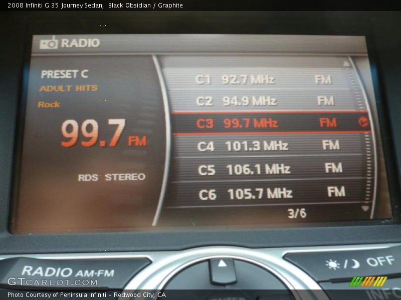 Black Obsidian / Graphite 2008 Infiniti G 35 Journey Sedan
