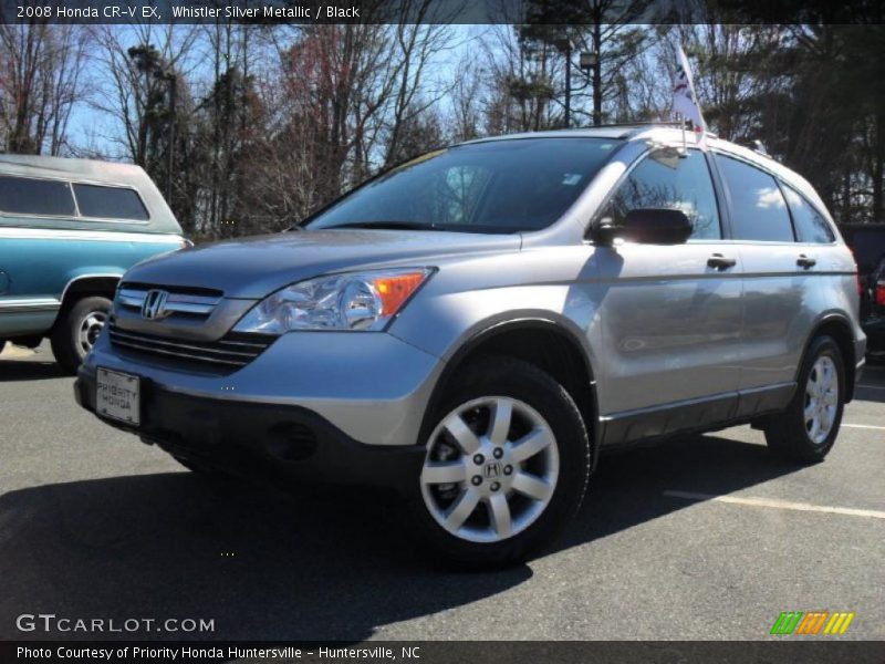 Whistler Silver Metallic / Black 2008 Honda CR-V EX