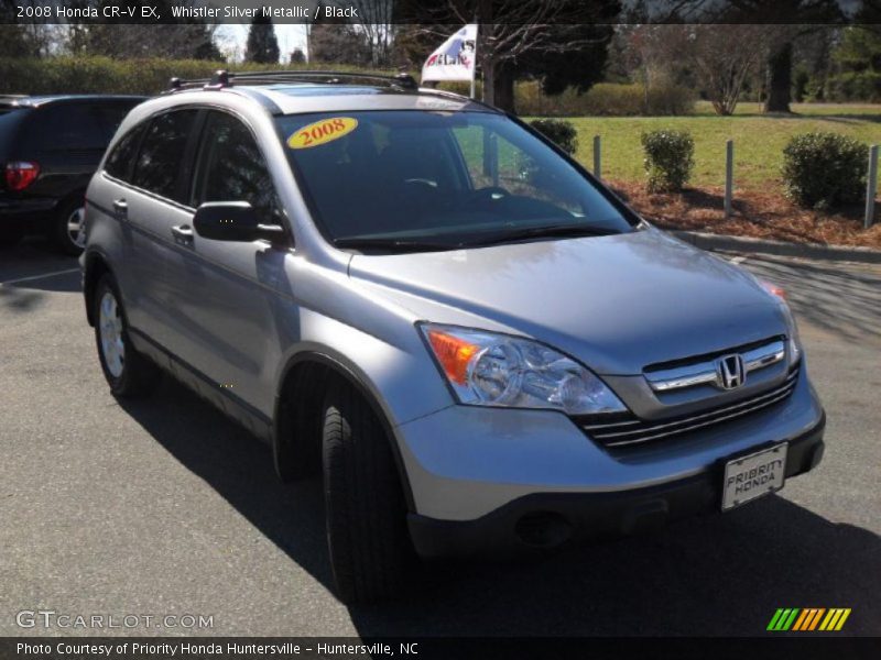 Whistler Silver Metallic / Black 2008 Honda CR-V EX