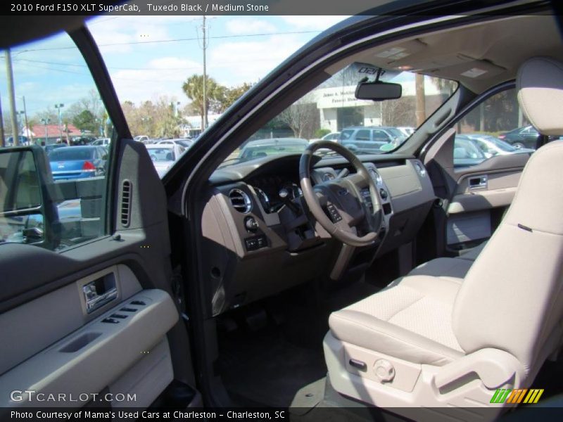 Tuxedo Black / Medium Stone 2010 Ford F150 XLT SuperCab