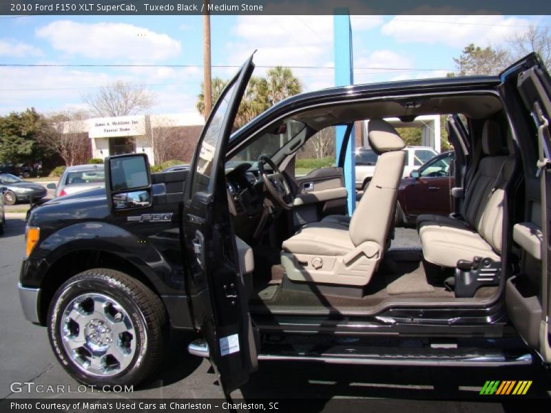 Tuxedo Black / Medium Stone 2010 Ford F150 XLT SuperCab