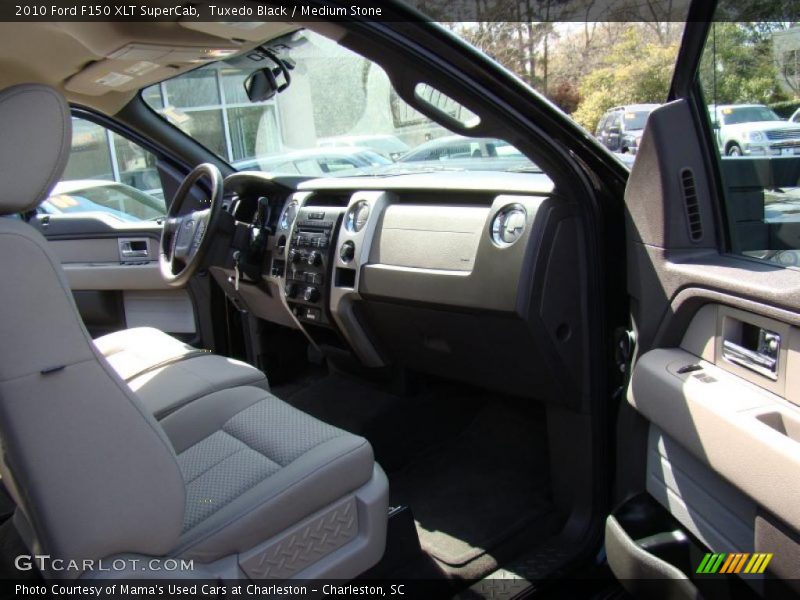 Tuxedo Black / Medium Stone 2010 Ford F150 XLT SuperCab