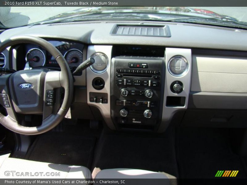 Tuxedo Black / Medium Stone 2010 Ford F150 XLT SuperCab