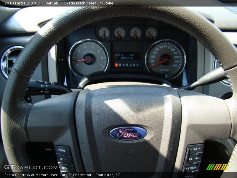 Tuxedo Black / Medium Stone 2010 Ford F150 XLT SuperCab