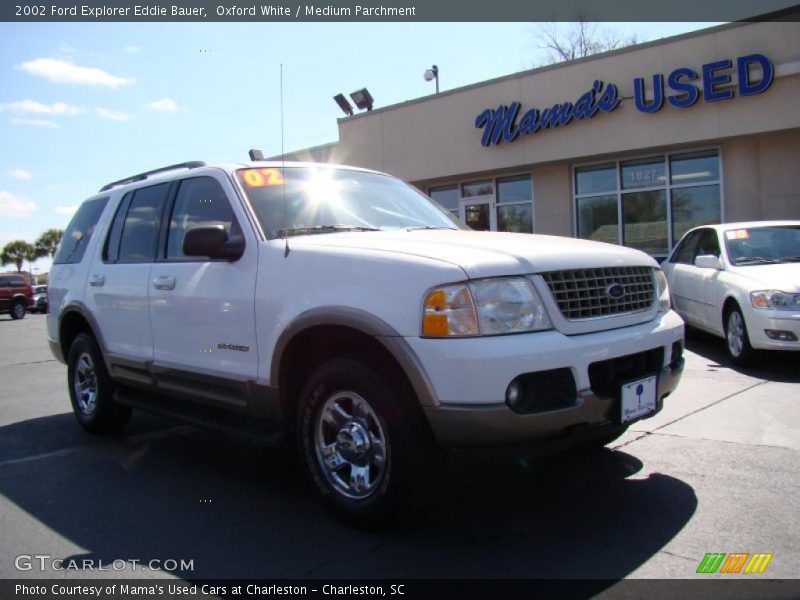 Oxford White / Medium Parchment 2002 Ford Explorer Eddie Bauer