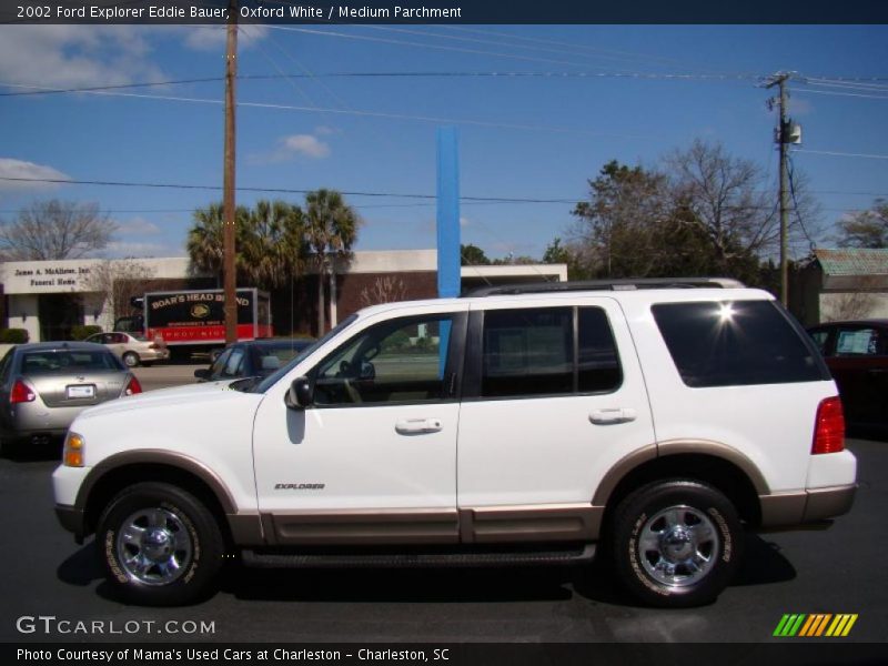 Oxford White / Medium Parchment 2002 Ford Explorer Eddie Bauer