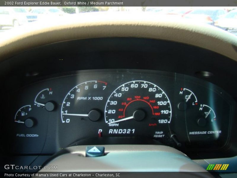Oxford White / Medium Parchment 2002 Ford Explorer Eddie Bauer