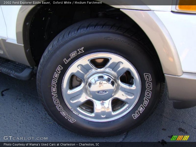 Oxford White / Medium Parchment 2002 Ford Explorer Eddie Bauer
