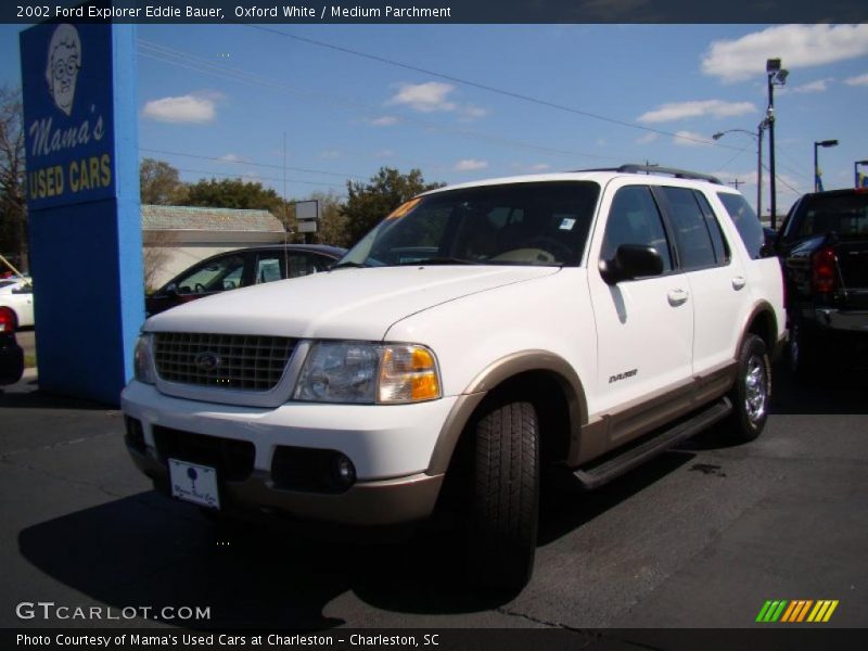 Oxford White / Medium Parchment 2002 Ford Explorer Eddie Bauer