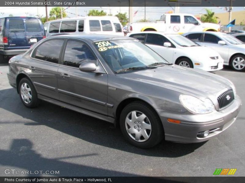 Slate Gray / Black 2004 Hyundai Sonata GLS