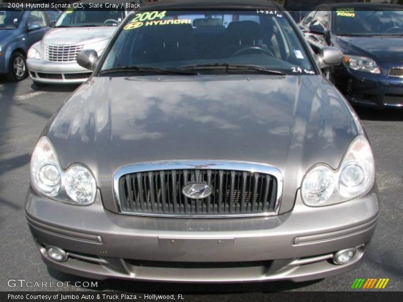 Slate Gray / Black 2004 Hyundai Sonata GLS