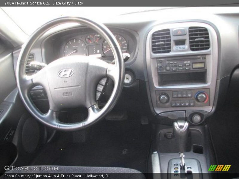 Slate Gray / Black 2004 Hyundai Sonata GLS