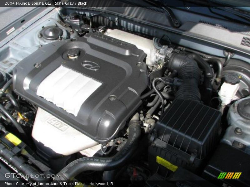Slate Gray / Black 2004 Hyundai Sonata GLS