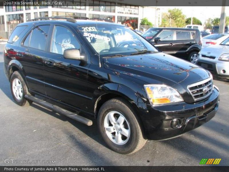 Black / Gray 2007 Kia Sorento LX