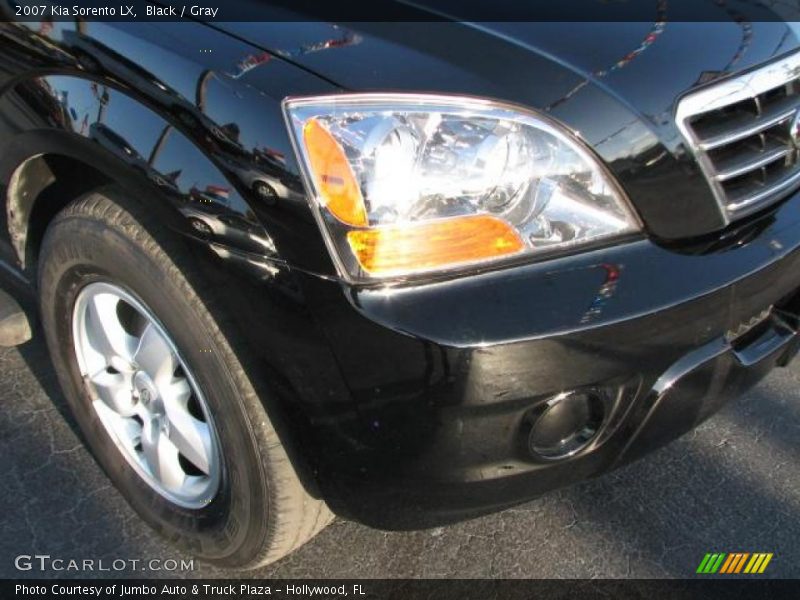 Black / Gray 2007 Kia Sorento LX