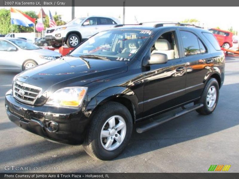Black / Gray 2007 Kia Sorento LX