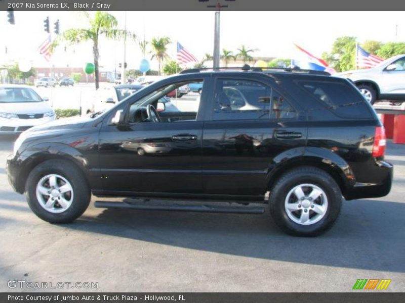 Black / Gray 2007 Kia Sorento LX