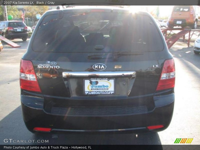 Black / Gray 2007 Kia Sorento LX