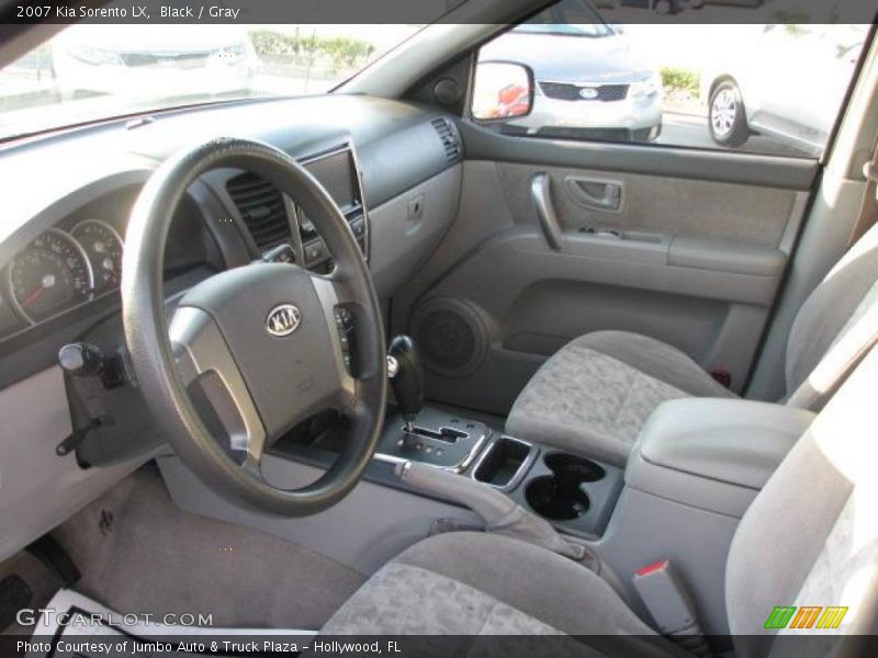 Black / Gray 2007 Kia Sorento LX