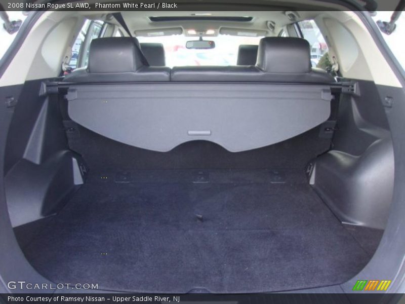 Phantom White Pearl / Black 2008 Nissan Rogue SL AWD