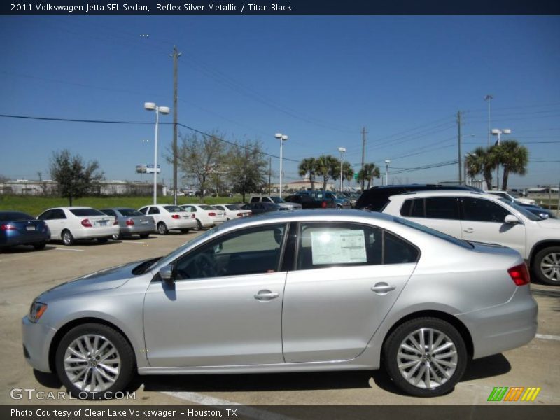 Reflex Silver Metallic / Titan Black 2011 Volkswagen Jetta SEL Sedan